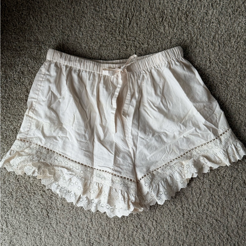 Christy Dawn Soft Cream Shorts